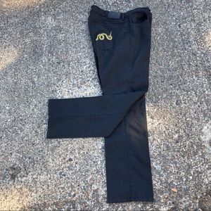 Lauren Ralph Lauren Midnight Black Jeans w/Embroidery Detail